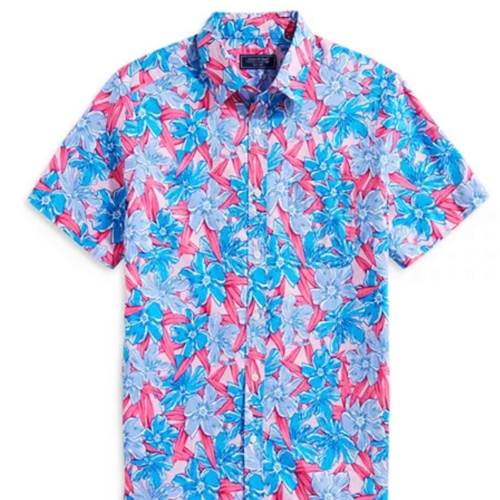 Vineyard Vines Classic Fit Oleander Short Sleeve Shirt